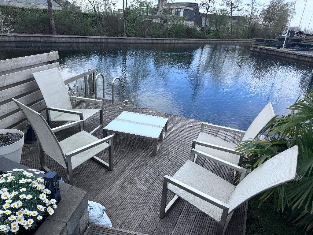 lounge set, Tuin en Terras, Tuinsets en Loungesets, Ophalen, Gebruikt, Rvs