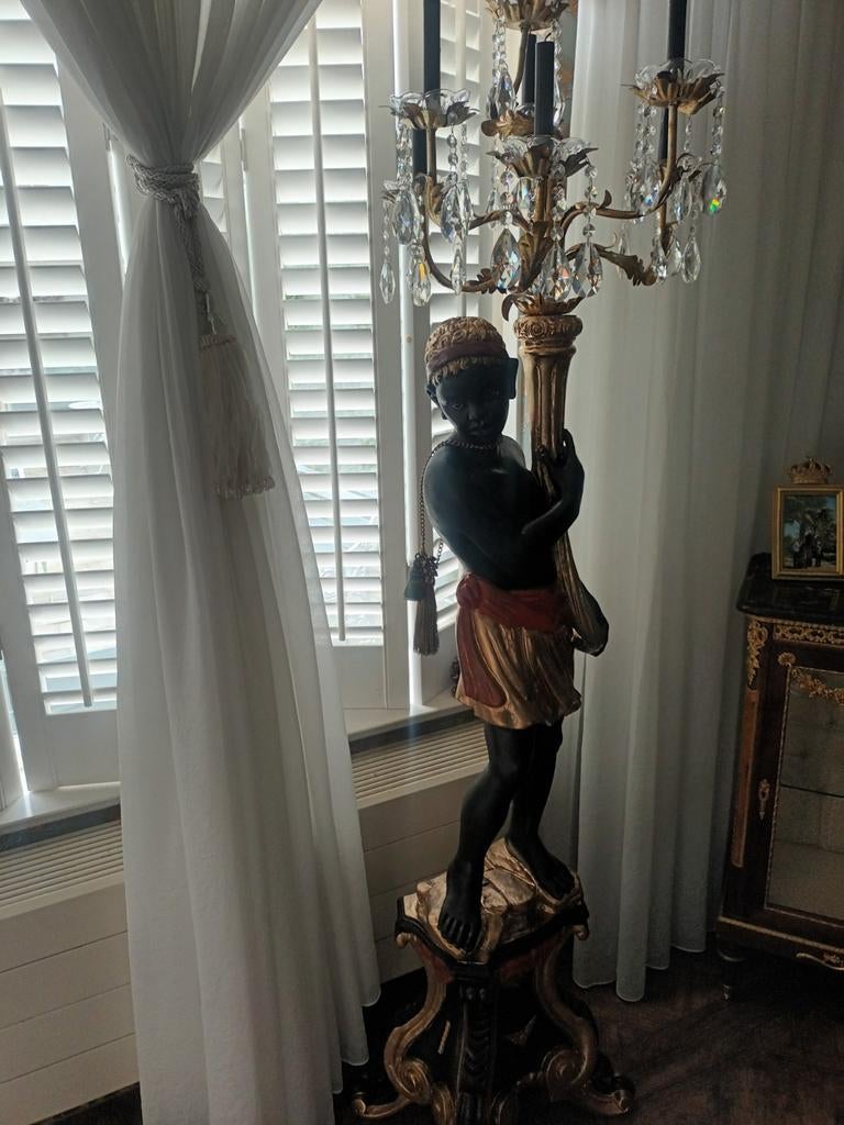 Antieke Houten Venetiaanse  Moor, Ophalen