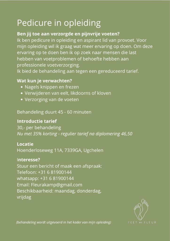 Pedicure in opleiding