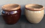 Oud Hollandse kwaliteit terracotta bloempotten 38cm glazuur, 40 cm of meer, Rond, Ophalen of Verzenden, Zo goed als nieuw