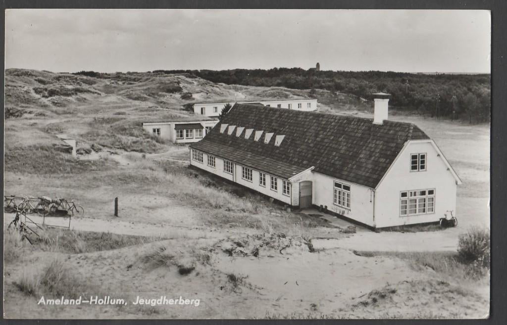 Ameland Hollum Jeugdherberg Gelopen 1962, Verzenden, 1960 tot 1980, Gelopen, Waddeneilanden
