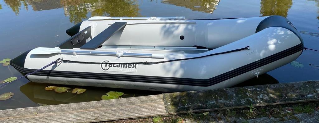 Compleet vaarklaar: Talamex rubberboot + bbm. ZGOH, Aluminium, Zo goed als nieuw, Benzine, Minder dan 70 pk