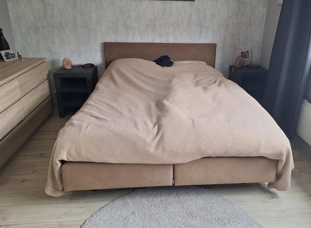 Boxsprong auping 2x 80x210, Ophalen, Eenpersoons, Metaal, 90 cm