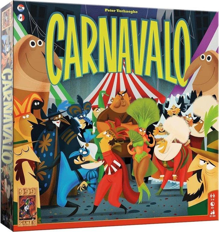 Carnavallo, nieuwstaat en diverse andere spellen, Hobby en Vrije tijd, Gezelschapsspellen | Bordspellen, Zo goed als nieuw, Ophalen of Verzenden
