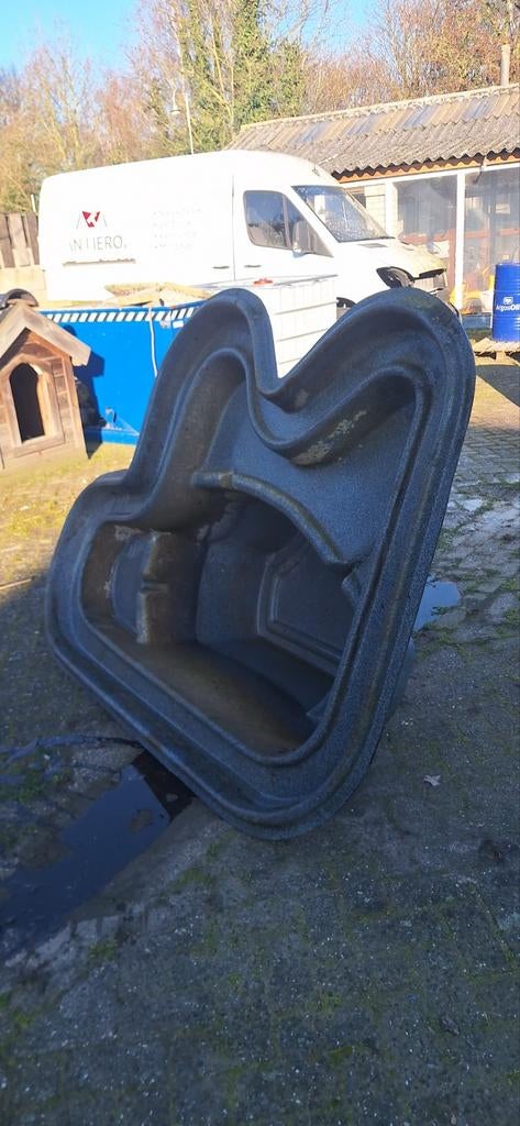 Polyester vijver, Ophalen, Gebruikt