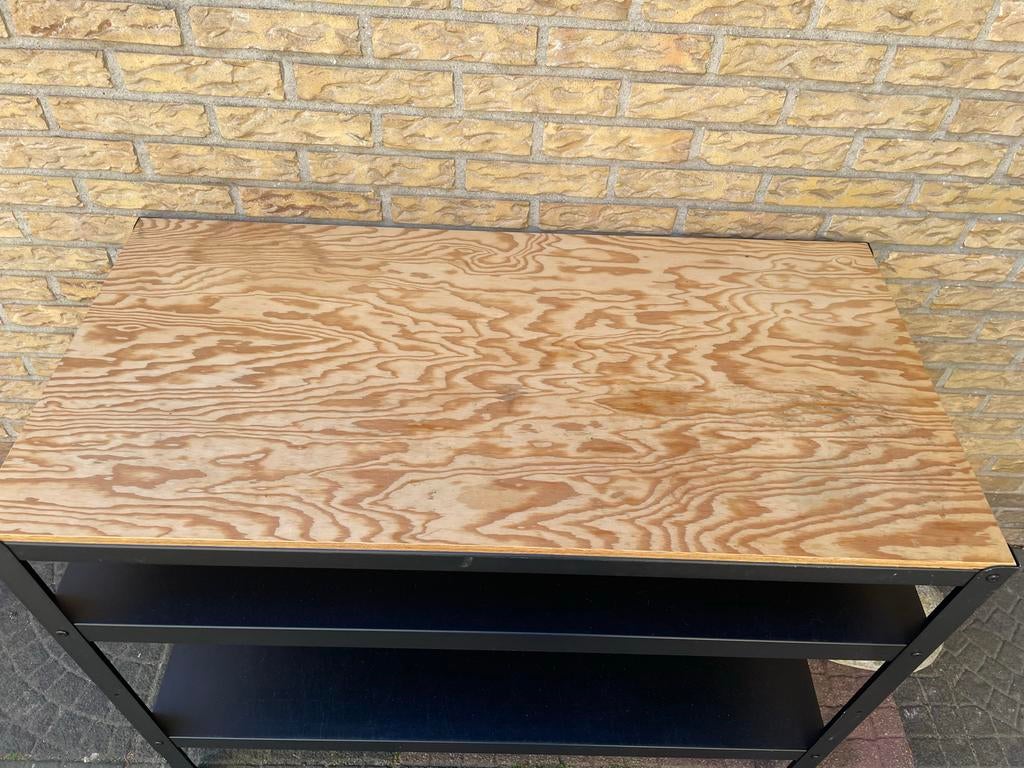 Keuken trolley werkbank met 2 planken, Huis en Inrichting, Kasten | Stellingkasten, Ophalen of Verzenden, Gebruikt