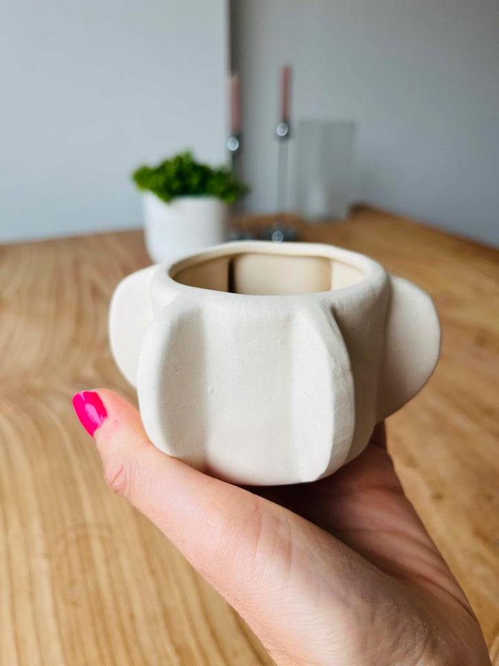 Waxinelichthouder bolia japandi nieuw, Huis en Inrichting, Woonaccessoires | Kandelaars en Kaarsen, Zo goed als nieuw, Minder dan 25 cm