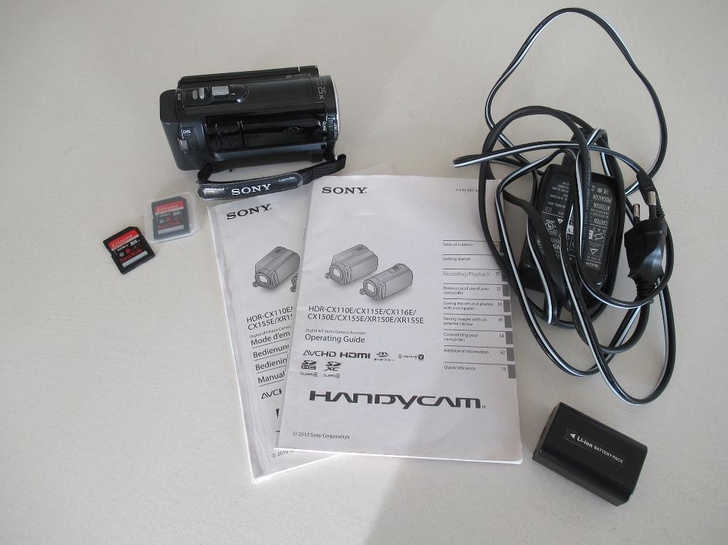 Sony Handycam HDR-CX115, Full HD, Verzenden, 20x of meer, Zo goed als nieuw