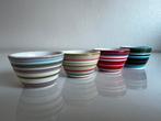 4 Iittala Origo Eierdopjes Rood Creme Blauw Häberli Nieuwst, Overige typen, Ophalen of Verzenden, Zo goed als nieuw, Overige stijlen