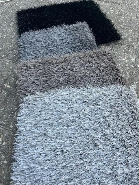 gekleurde kunstgras kleuren zwart grijs bruin taupe kleur, Tuin en Terras, Gras en Kunstgras, Ophalen of Verzenden, Nieuw, 20 m² of meer