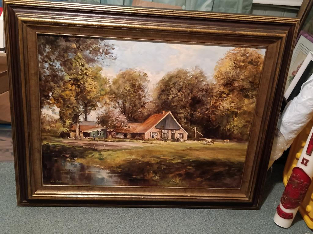schilderij Ton Ancone, Antiek en Kunst, Ophalen