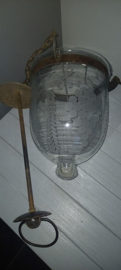 2x Dewan's collection Bell jar hanglamp lantaarn lamp India, Huis en Inrichting, Lampen | Hanglampen, Ophalen of Verzenden, Gebruikt
