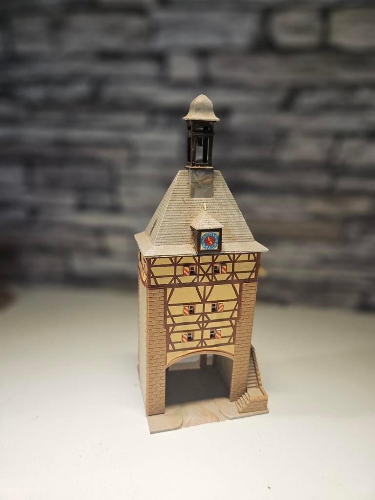 Vakwerkhuis stadspoort N spoor trein 1:160, Overige merken, Gebruikt, Gelijkstroom of Wisselstroom, Brug, Tunnel of Gebouw