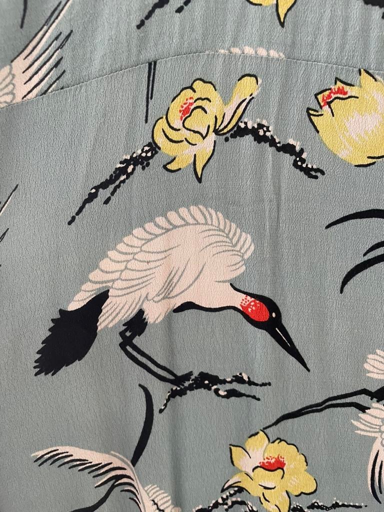 King Louie maxijurk met kraanvogels, xl, Blauw, Maat 46/48 (XL) of groter, Ophalen of Verzenden, Gedragen