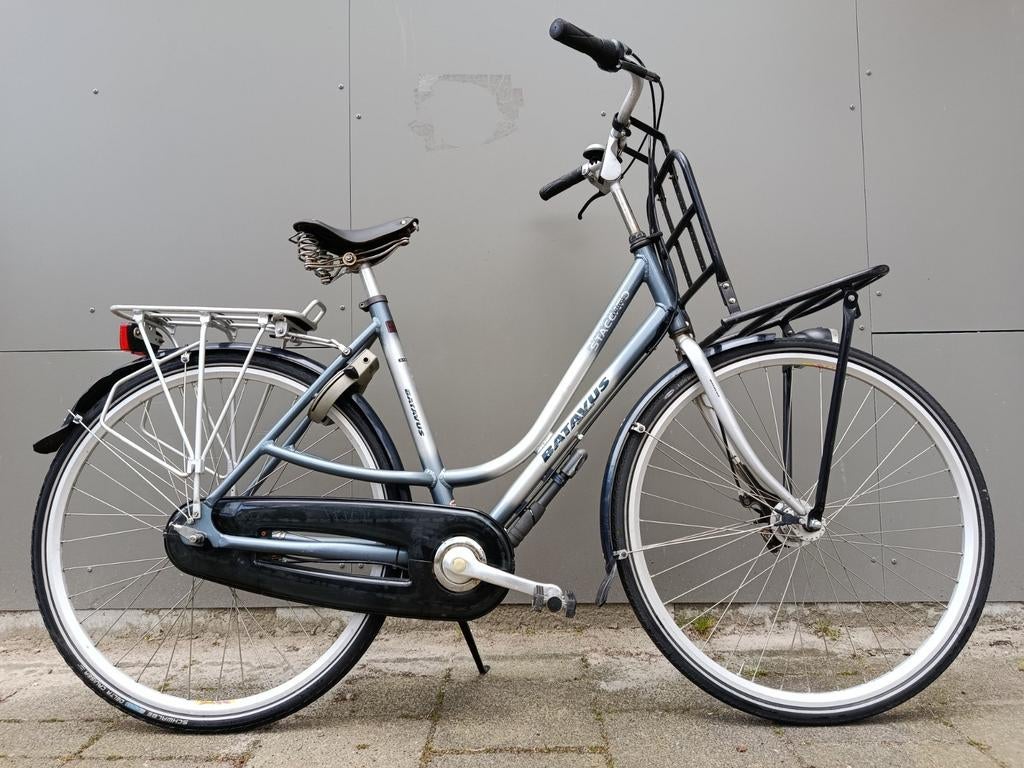 Damesfiets Batavus 7 versn.transportrek,Brooks zadel, Ophalen, 53 tot 56 cm, Versnellingen, Batavus