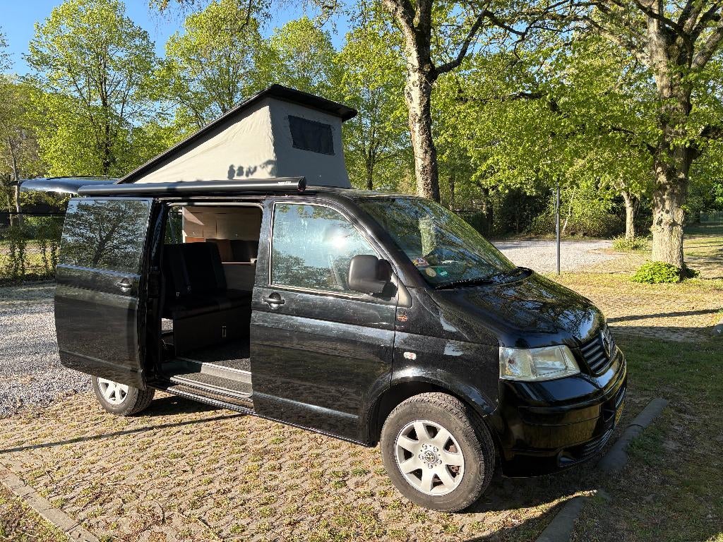 Goed onderhouden camper VW Transporter TDI T5, Luifel, Volkswagen, Tot en met 2, Particulier