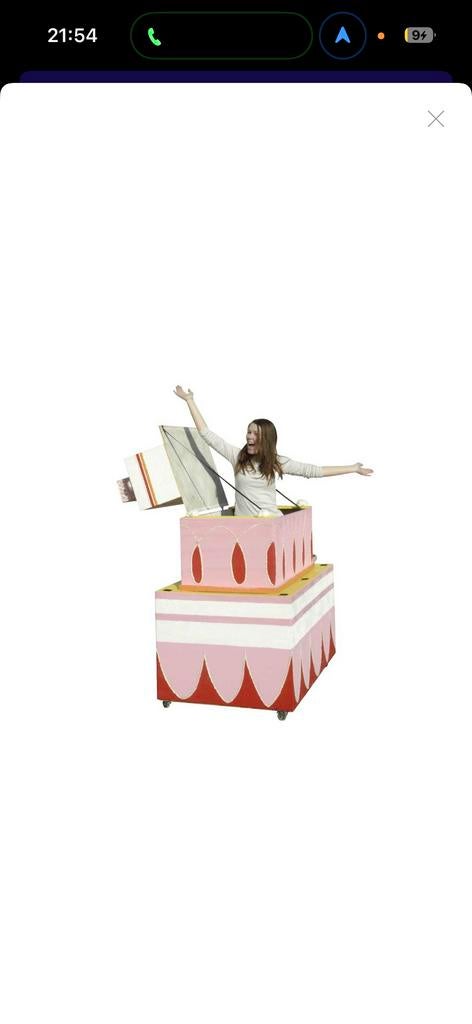 Surprise Taart - Feestelijke Uitpaktaart voor Elk Feest!, Ophalen, Zo goed als nieuw, Feestartikel, Verjaardag