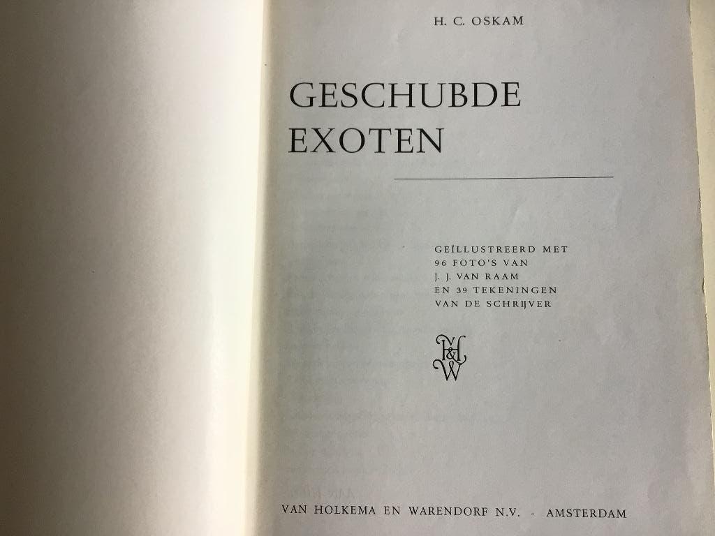 Geschubde exoten, 1959., Boeken, Ophalen of Verzenden, Gelezen, Vissen, H C Oskam