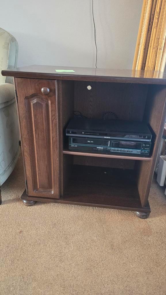 TV Meubel, Huis en Inrichting, Kasten | Televisiemeubels, Zo goed als nieuw, Minder dan 100 cm, 25 tot 50 cm, Eikenhout, Ophalen