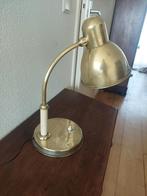 Vintage, messing, bureaulamp., Ophalen, Minder dan 50 cm