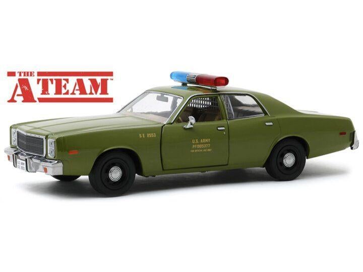 Greenlight Plymouth Fury US Army - A-team / 1:24 / NIEUW, Hobby en Vrije tijd, Modelauto's | 1:24, Overige merken, Auto, Nieuw