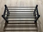 IKEA TJUSIG Schoenenrek - Zwart/Metaal, Ophalen, Zo goed als nieuw