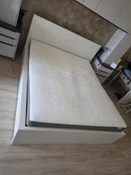 Ikea malm bed 160x200, Huis en Inrichting, Ophalen, Gebruikt, Wit, Tweepersoons