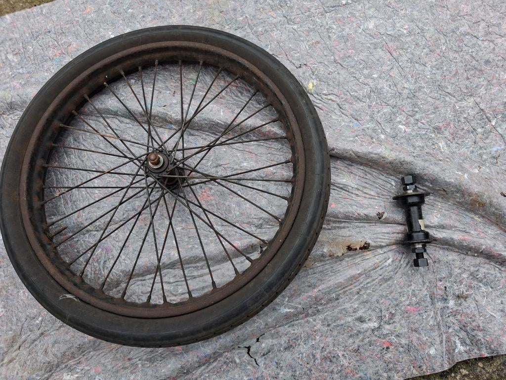 Bakfiets wiel en as, Ophalen of Verzenden