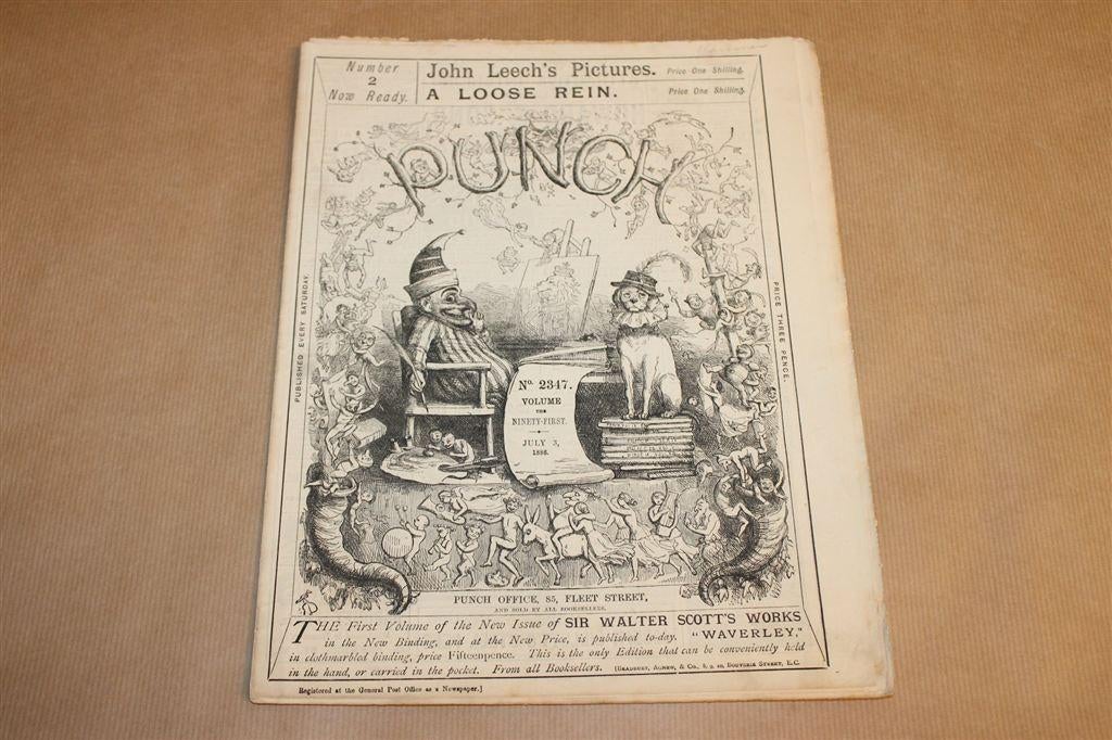 Punch 1886 — Victoriaans Satire Tijdschrift — Illustraties [, Ophalen of Verzenden