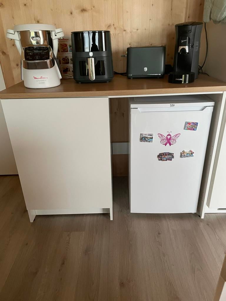 IKEA kast met werkblad en ruimte voor koelkast, Ophalen, Gebruikt