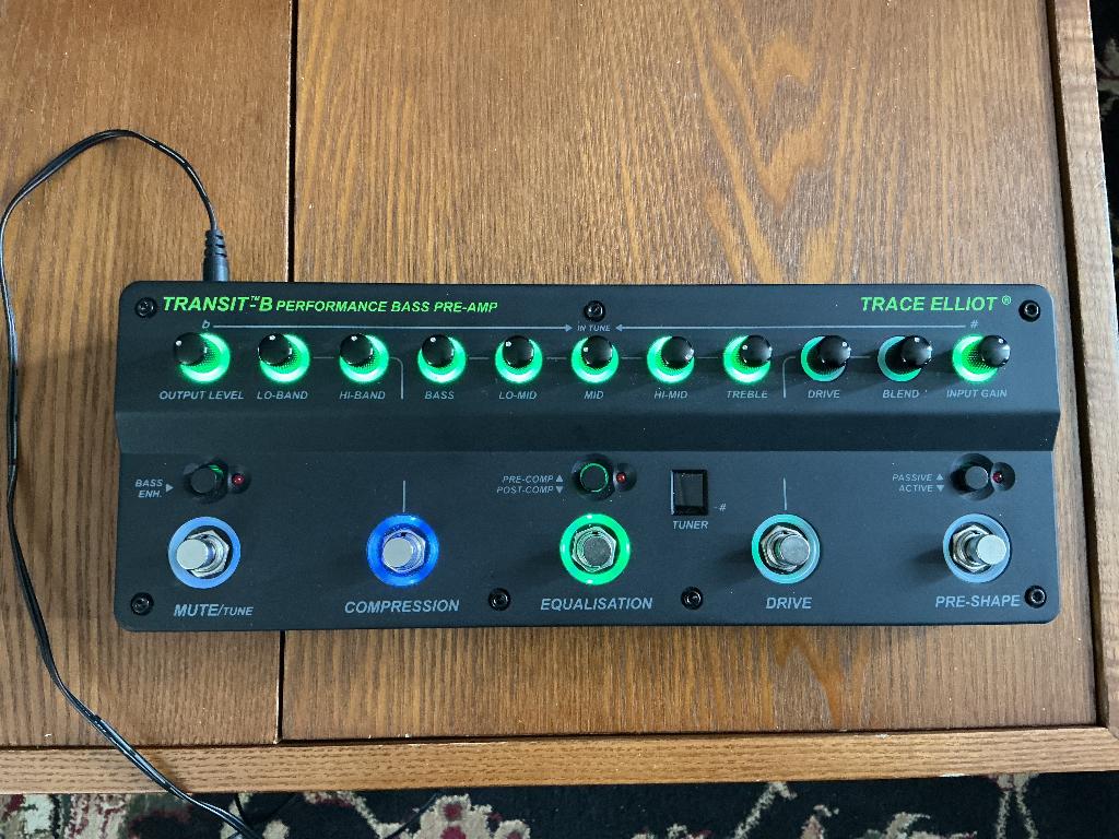Trace Elliott Transit B preamp/DI/tuner/overdrive/compressor, Muziek en Instrumenten, Ophalen of Verzenden, Zo goed als nieuw