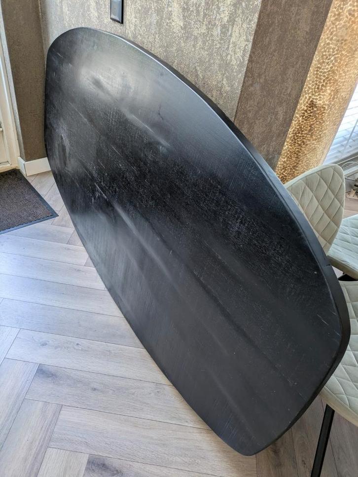 Deens ovaal zwart Cavetown, Huis en Inrichting, Tafels | Eettafels, Zo goed als nieuw, 100 tot 150 cm, 200 cm of meer, Ovaal, Ophalen