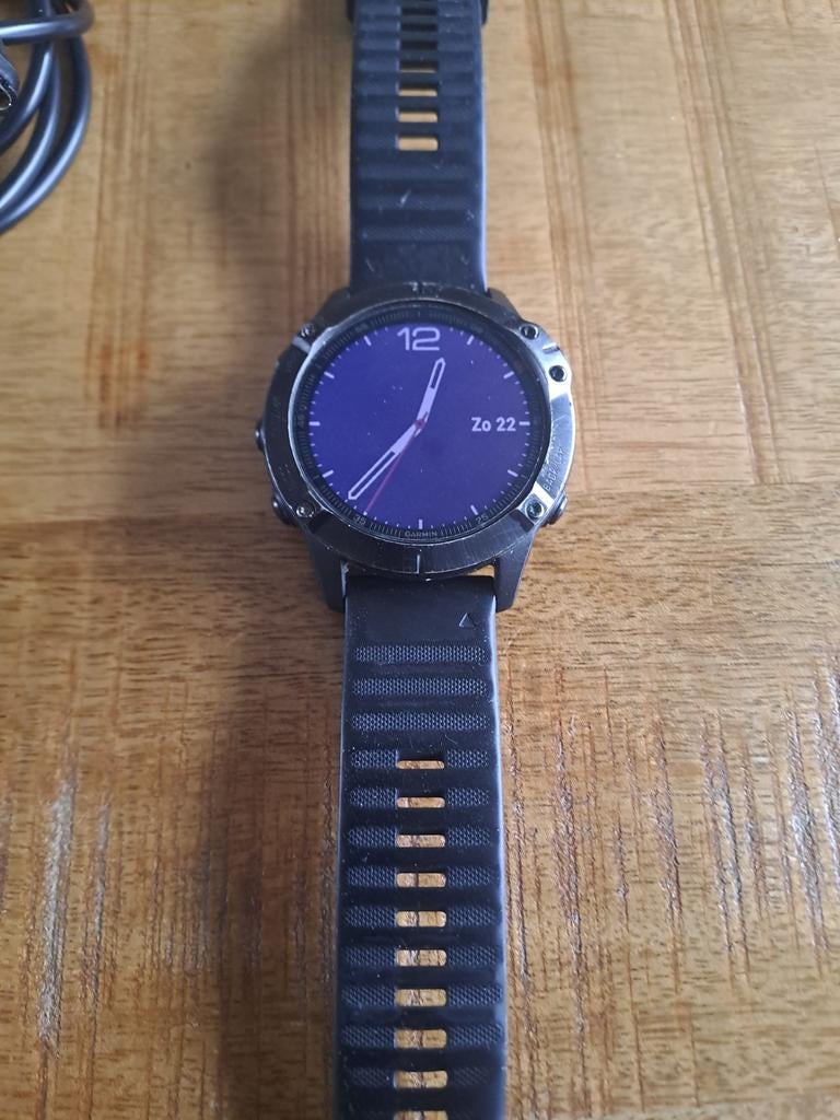 Garmin fenix 6 pro, Sieraden, Tassen en Uiterlijk, Sporthorloges, Ophalen of Verzenden, Zo goed als nieuw, Zwart, Android