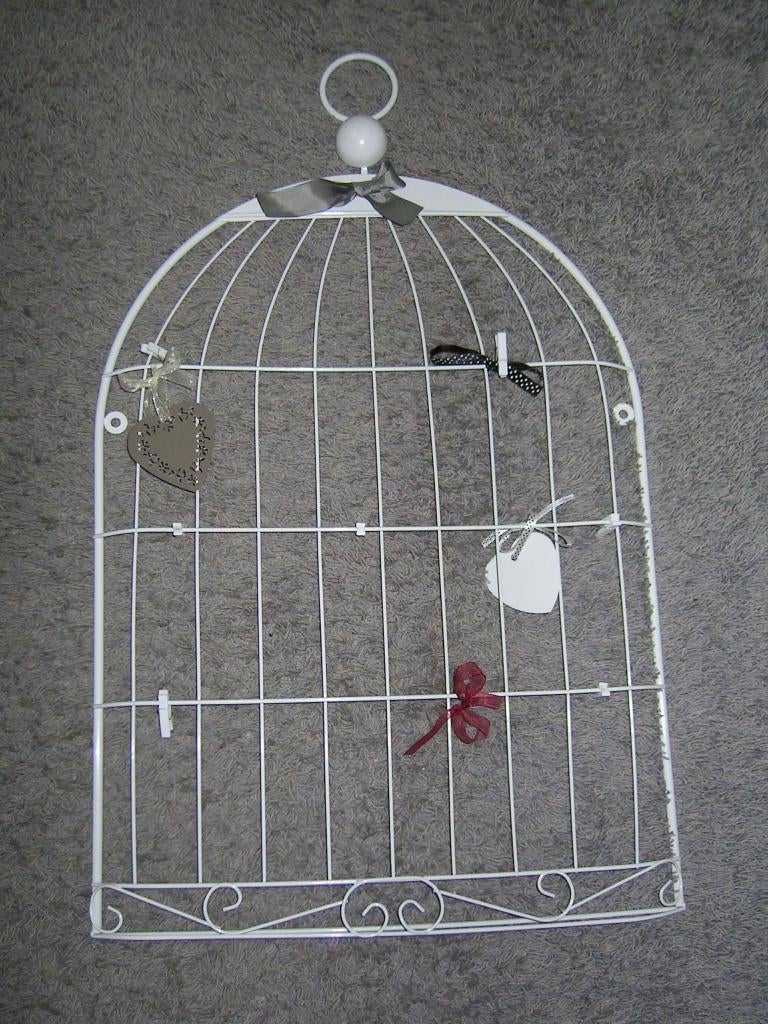 Wit metaal /foto/kaart/memo wandrek, Ophalen of Verzenden, Zo goed als nieuw, Wanddecoratie