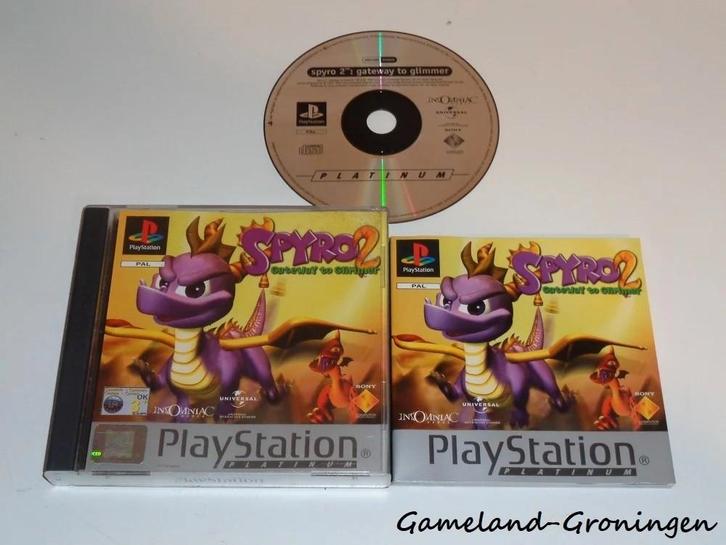 Spyro 2 Gateway to Glimmer (PS1), Spelcomputers en Games, Games | Sony PlayStation 1, Gebruikt, Avontuur en Actie, 1 speler, Vanaf 3 jaar