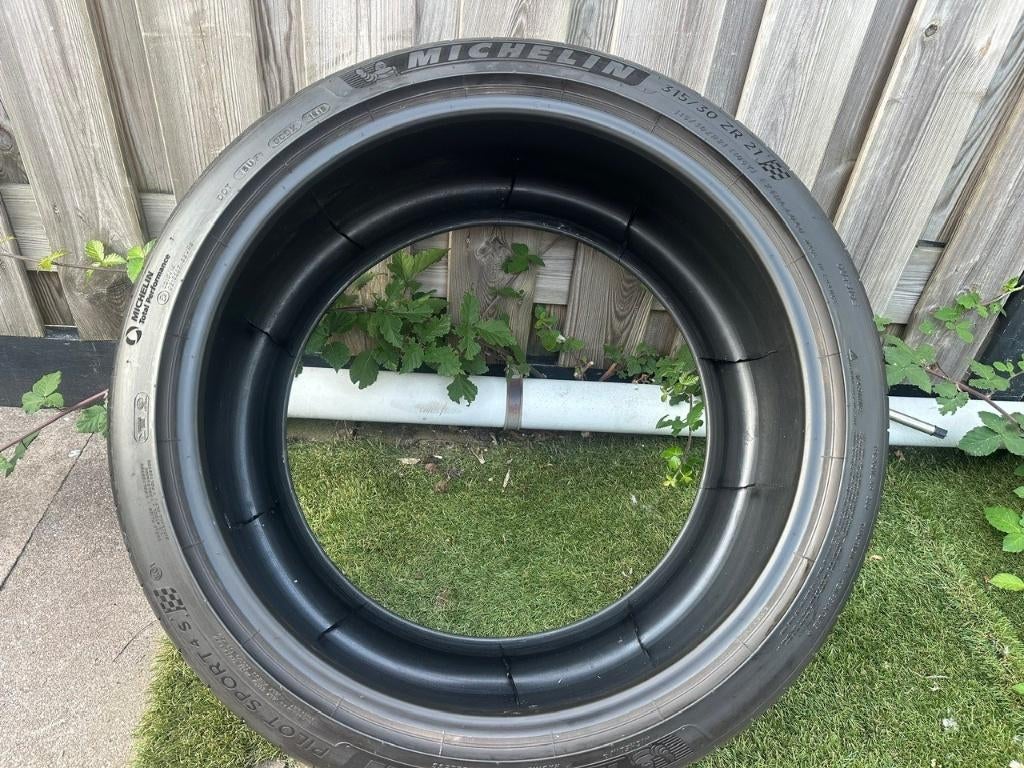 Set zomerbanden Michelin pilot sport 4s Mercedes E63 AMG MO1, Auto-onderdelen, Banden en Velgen, Ophalen, Gebruikt, 21 inch, 235 mm