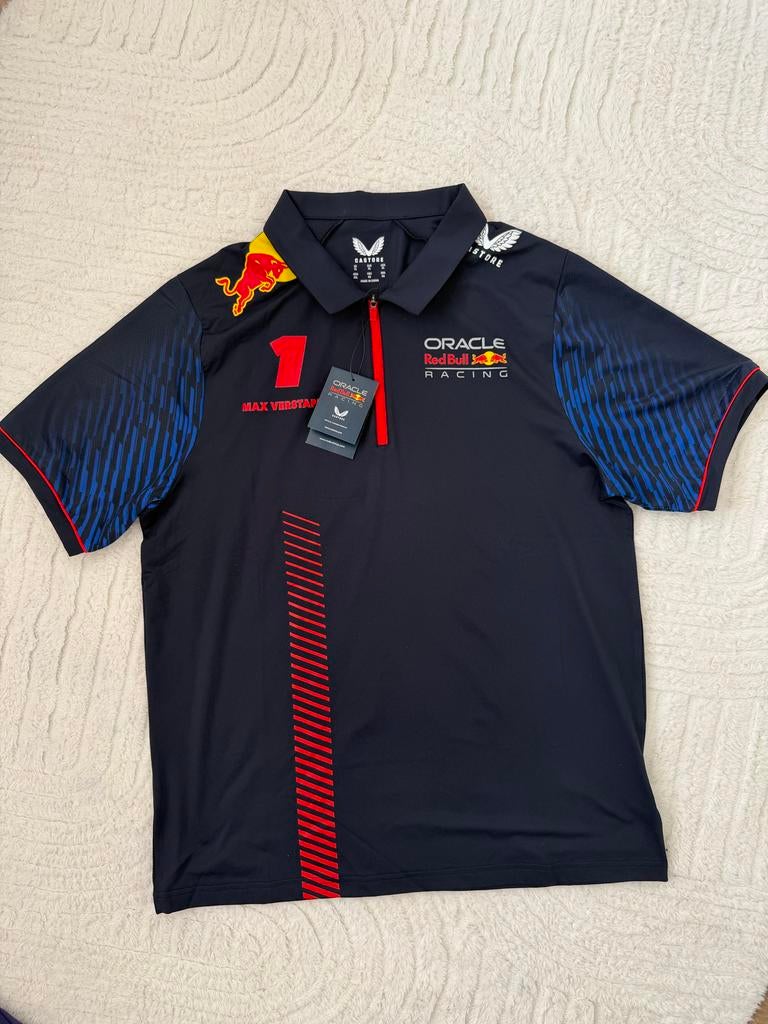 Red Bull Racing Max Verstappen Polo Shirt Castore XL, Ophalen of Verzenden, Nieuw, Maat 56/58 (XL), Blauw