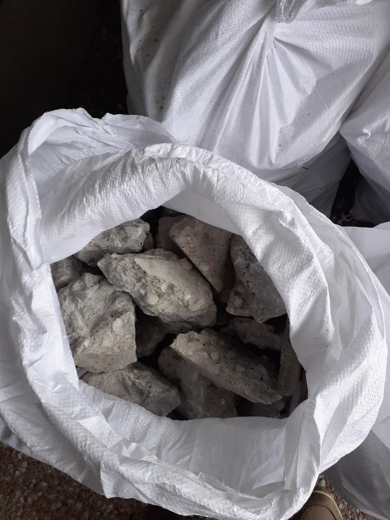 Schoon puin, Ophalen, Gebruikt