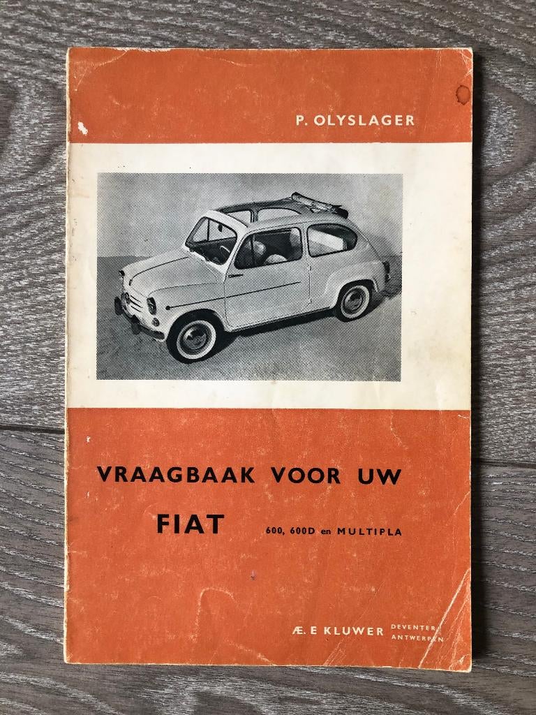 Vraagbaak Fiat 600, D, Multipla Original / Classic, Auto diversen, Handleidingen en Instructieboekjes, Ophalen of Verzenden