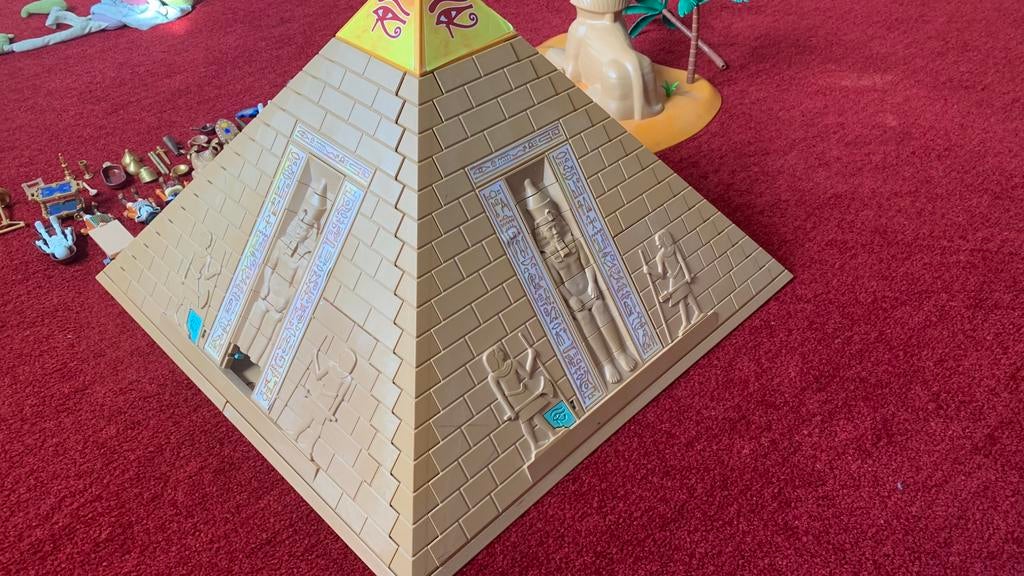 Playmobil pyramide en Sphinx met poppetjes, Kinderen en Baby's, Speelgoed | Playmobil, Ophalen, Zo goed als nieuw