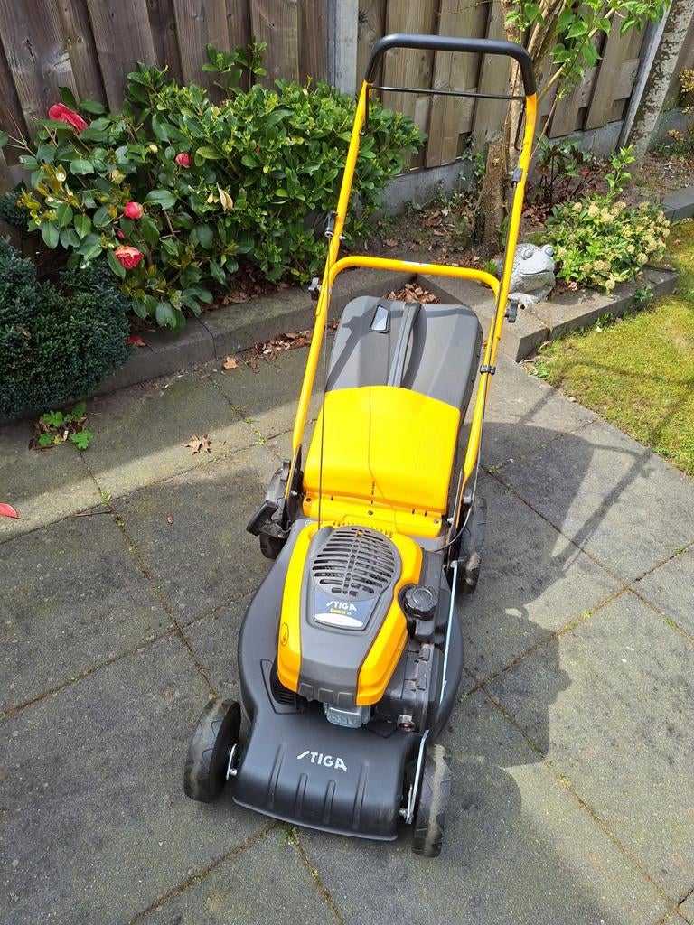 Stiga Combi 48 Benzine Grasmaaier, Ophalen, Cirkelmaaier, Opvangzak, Stiga