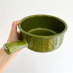 West Germany Jasba SCHAAL groen keramiek vintage mid century, Gebruikt, Keramiek, Ophalen of Verzenden, Schaal of Schalen