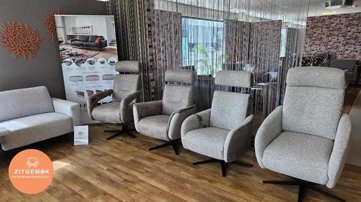 relax fauteuils en sta op fauteuils bij Zitgemak joure, Huis en Inrichting, Fauteuils, Nieuw, Overige materialen, 75 tot 100 cm