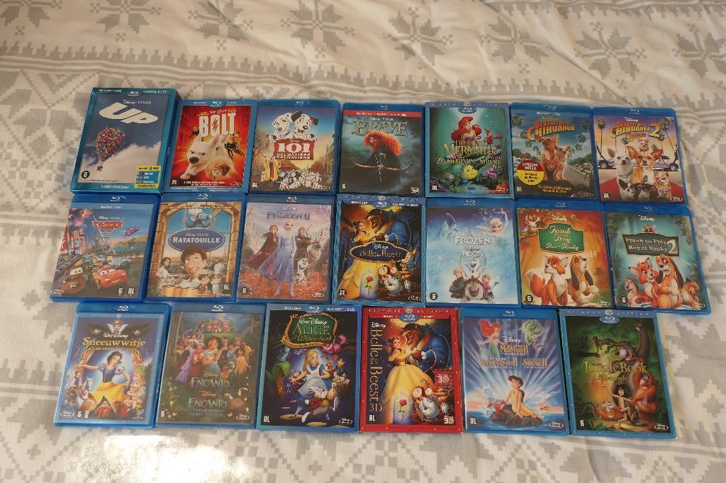 partij blu-ray s disney   20  stuks  1 koop, Ophalen of Verzenden, Zo goed als nieuw, Tekenfilms en Animatie, Boxset