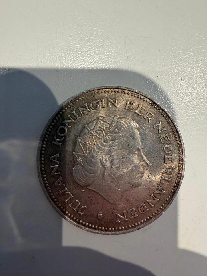 Zilveren 10 gulden Nederland Herrijst 1945-1970 Juliana, Postzegels en Munten, Munten | Nederland, Losse munt, 10 gulden, Koningin Juliana