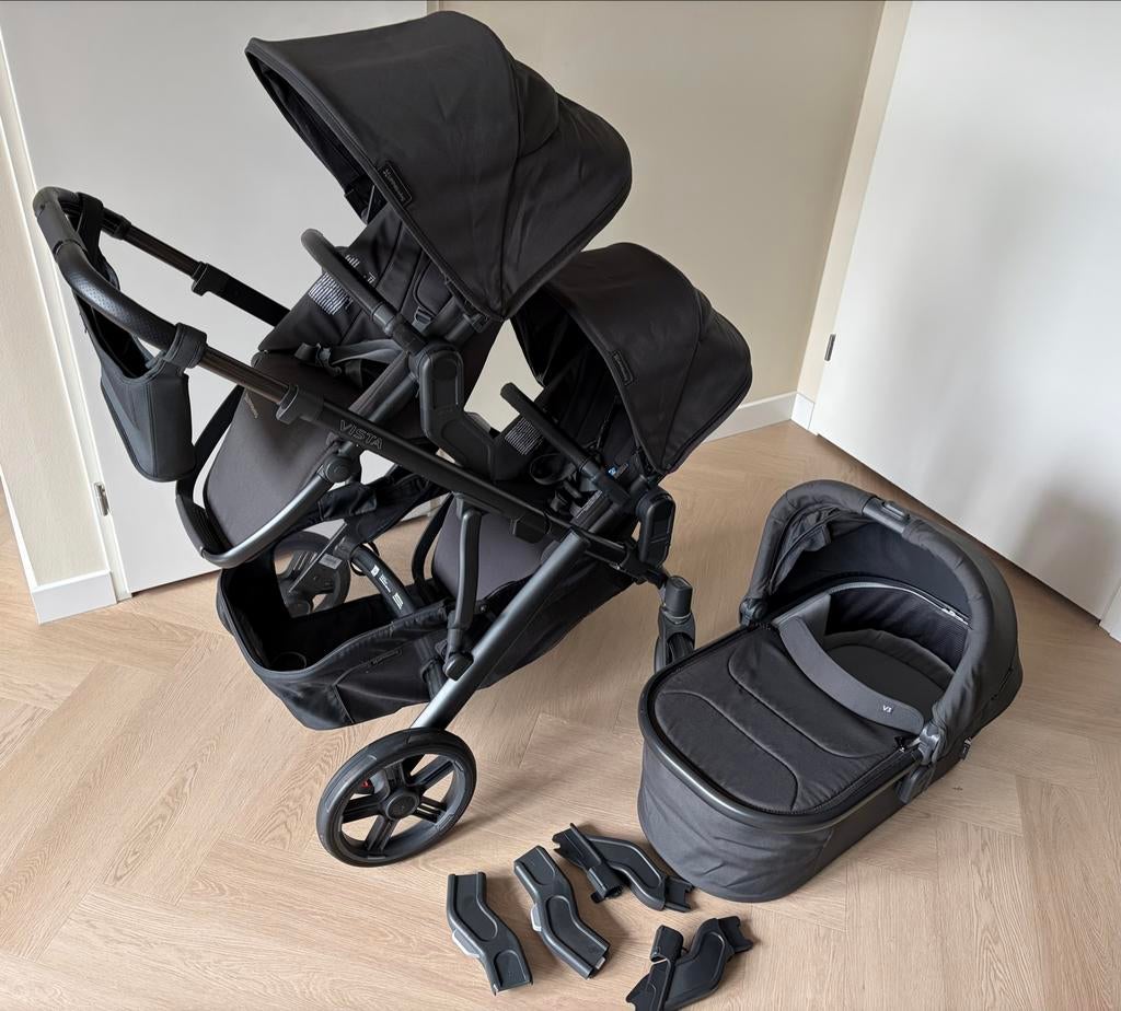 Uppababy Vista 3 Kinderwagen met accesoires, Duowagen, Zo goed als nieuw, Combiwagen, Ophalen
