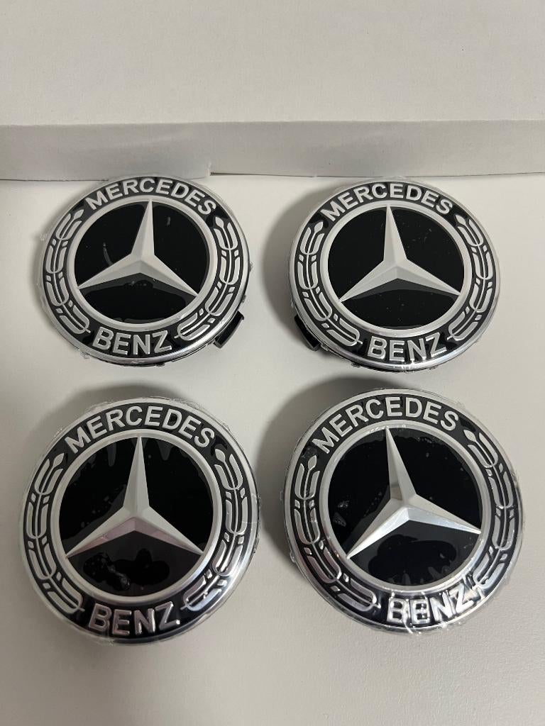 Mercedes Benz wiel naafdoppen naafkap wieldop velgkap 75mm, Ophalen of Verzenden