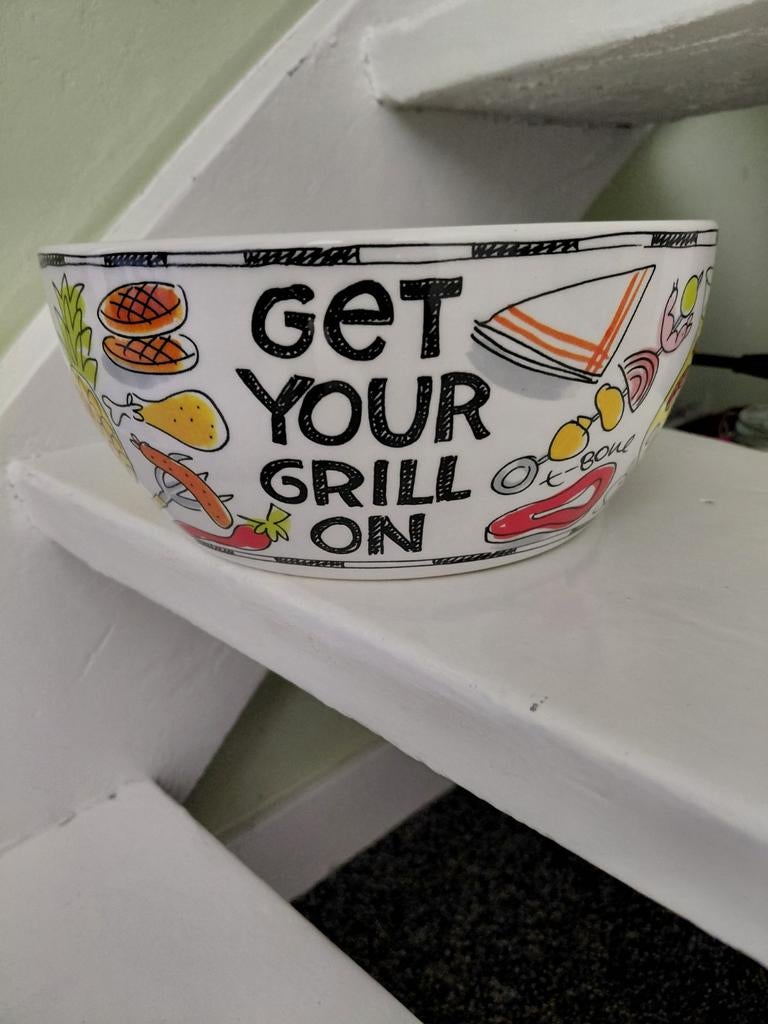 Blond Amsterdam BBQ Schaal / Salade Schaal 21cm Doorsnede, Huis en Inrichting, Keuken | Servies, Ophalen, Blond Amsterdam, Aardewerk