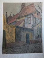 Ger Langeweg - tekening Brugge, Ophalen of Verzenden