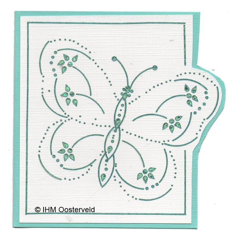 3D Kaart Hobbydots 5 Blauwe vlinder, Ophalen of Verzenden, Nieuw, Overige thema's